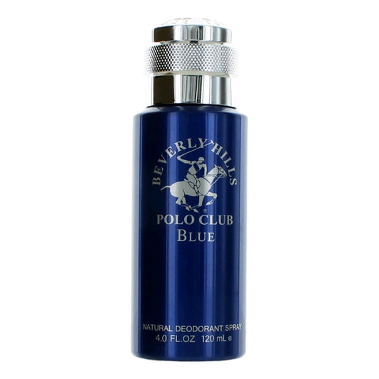 BHPC Blue by Beverly Hills Polo Club, 4 oz Natural Deodorant Spray men