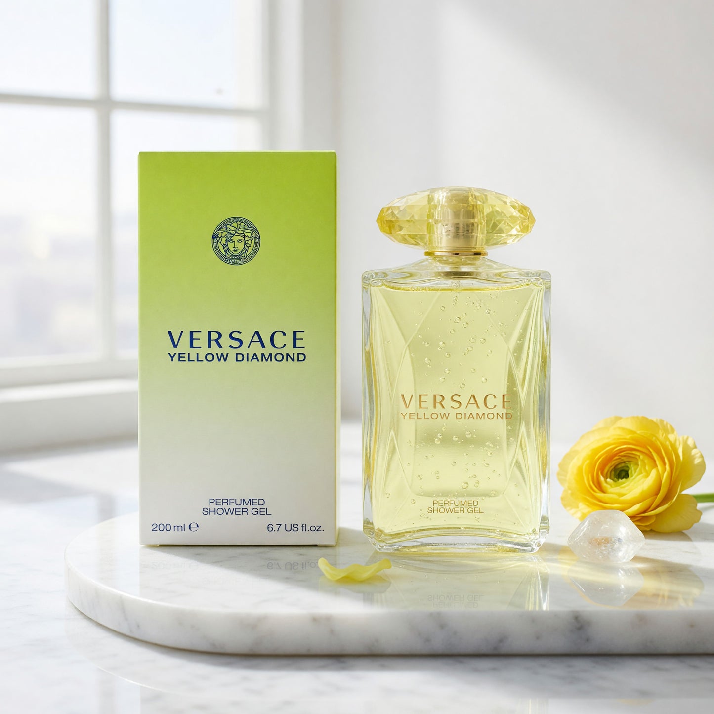 Versace Yellow Diamond by Versace, 6.7 oz Shower Gel for Women