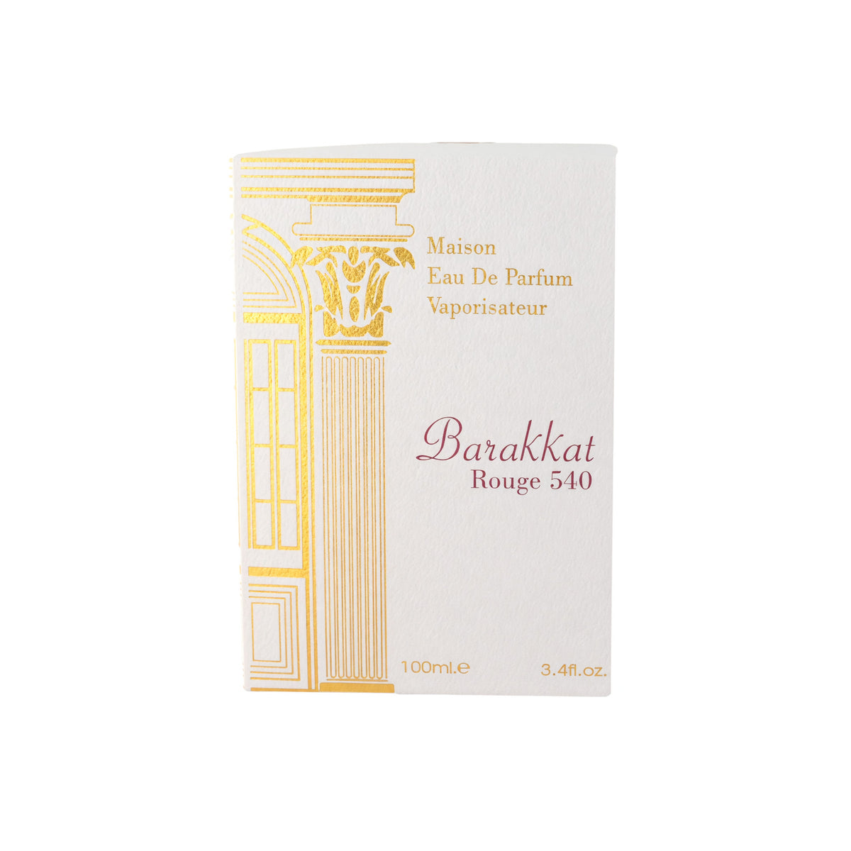Barakkat Rouge 540 by Fragrance World, 3.4 oz EDP Spray for Unisex