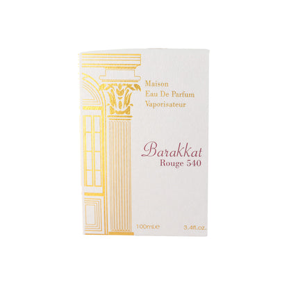Barakkat Rouge 540 by Fragrance World, 3.4 oz EDP Spray for Unisex