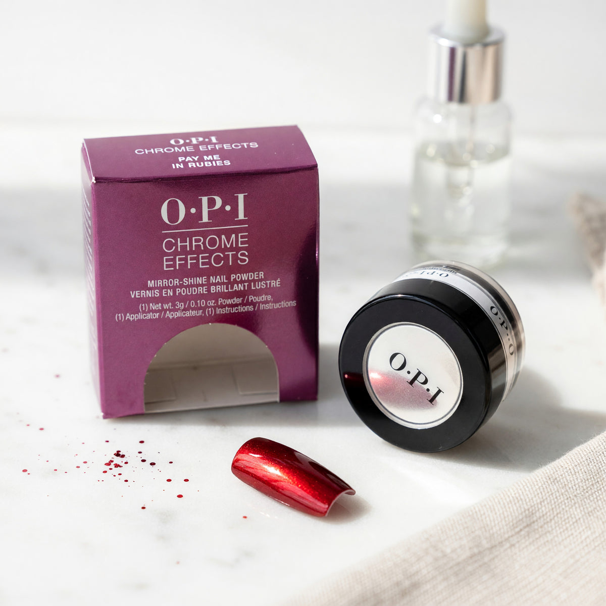 OPI Chrome Effects by OPI, 0.10 oz Nail Powder - Pay Me in Rubies - Pay Me in Rubies