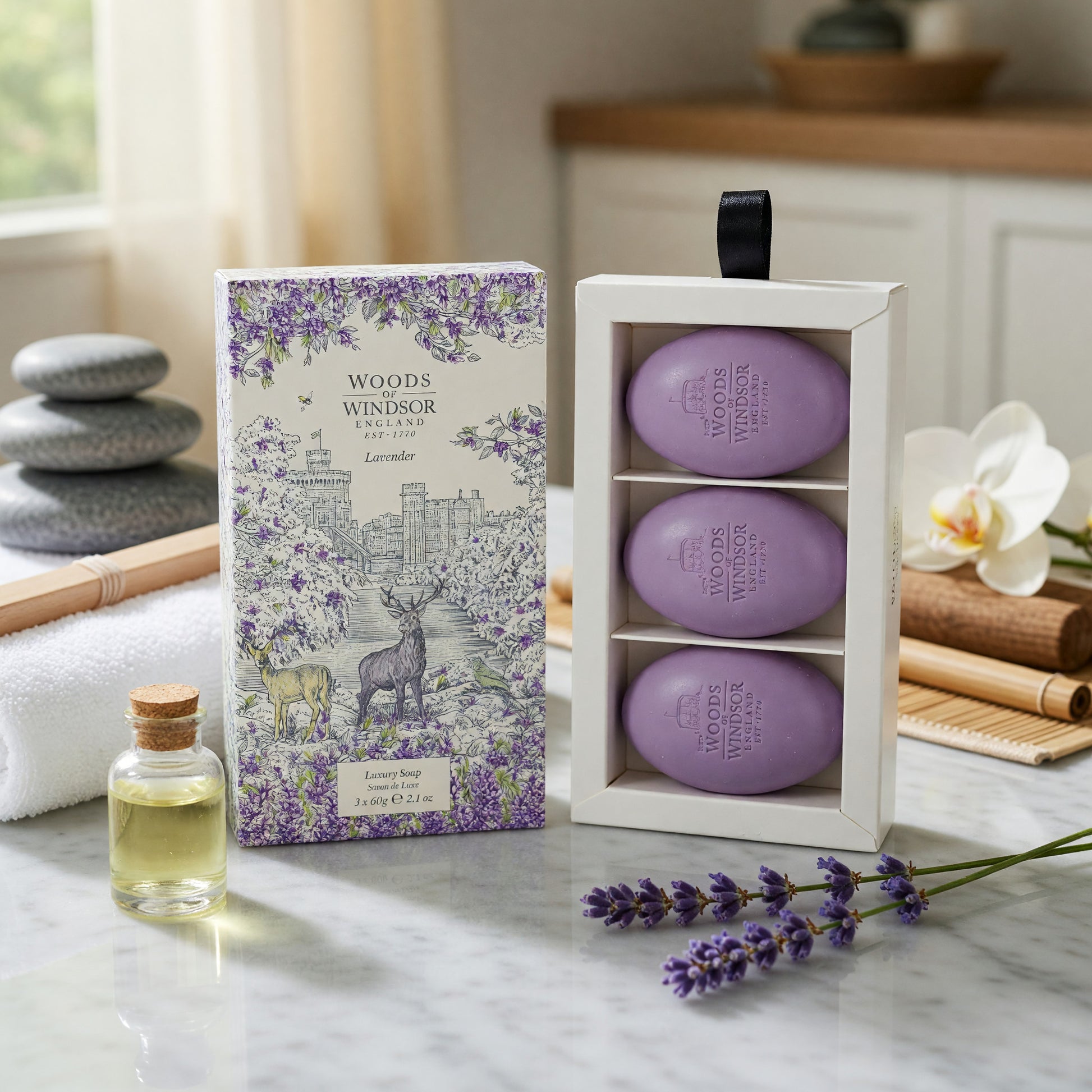 Woods of Windsor Lavender by Woods of Windsor, 3 X 2.1oz Luxury Soap women