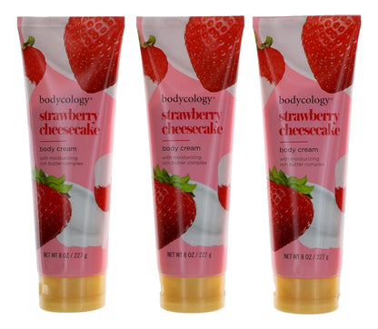 Strawberry Cheesecake by Bodycology, 4 Pack 8oz Moisturizing Body Cream women