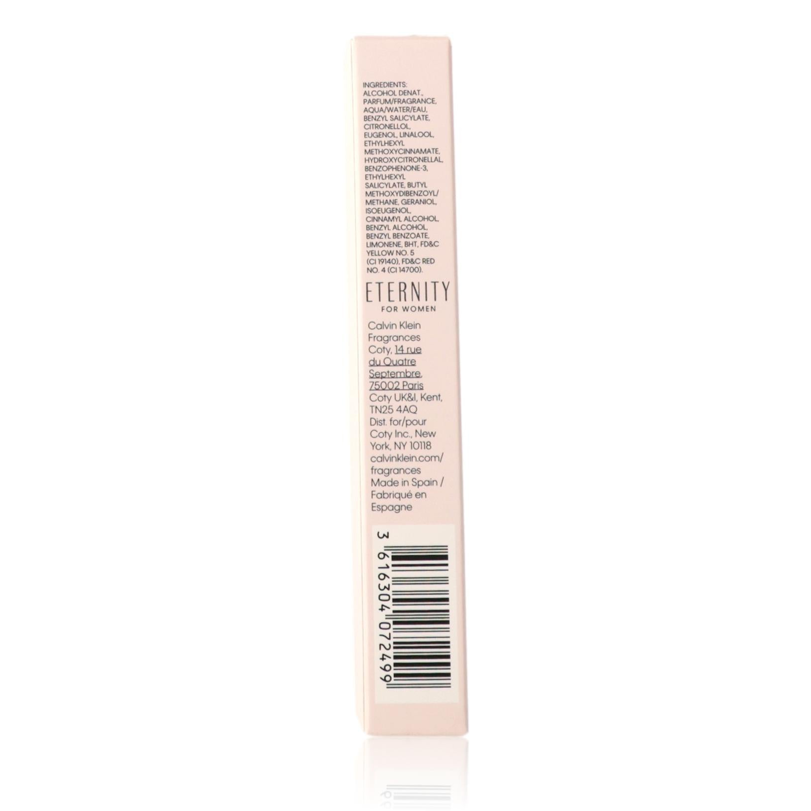 Eternity by Calvin Klein, 0.33 oz EDP Spray for Women