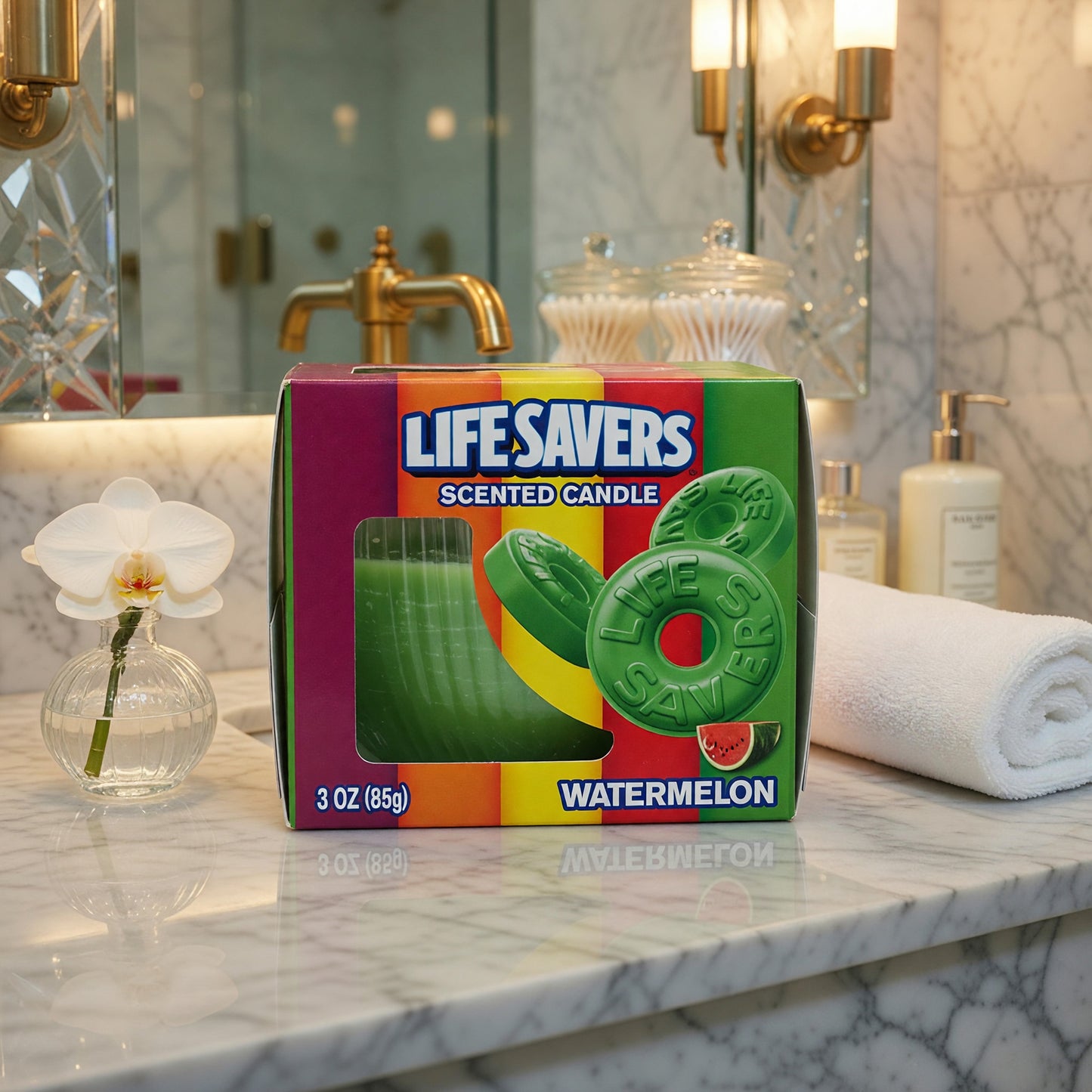 Life Savers Scented Candle 3 oz Jar - Watermelon