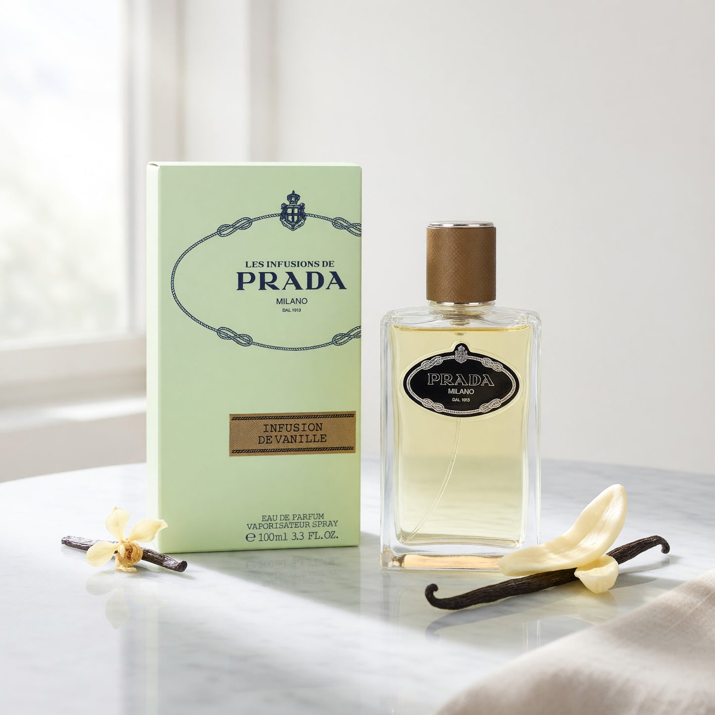 Prada Les Infusions de Vanille by Prada, 3.3 oz EDP Spray for Women