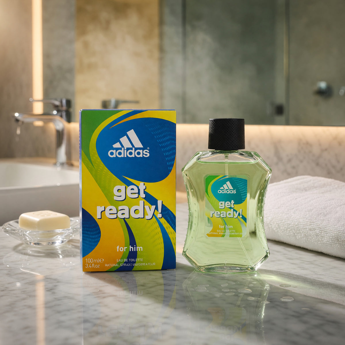 Adidas Get Ready by Adidas, 3.4 oz EDT Spray for Men
