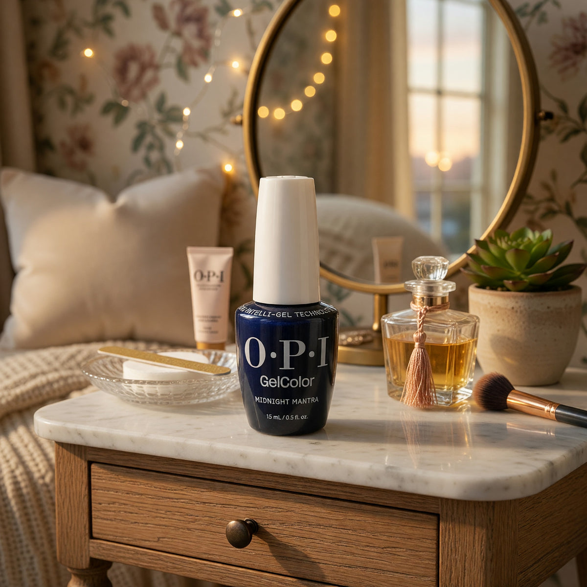 OPI Gel Nail Polish by OPI, 0.5 oz Gel Color - Midnight Mantra - Midnight Mantra