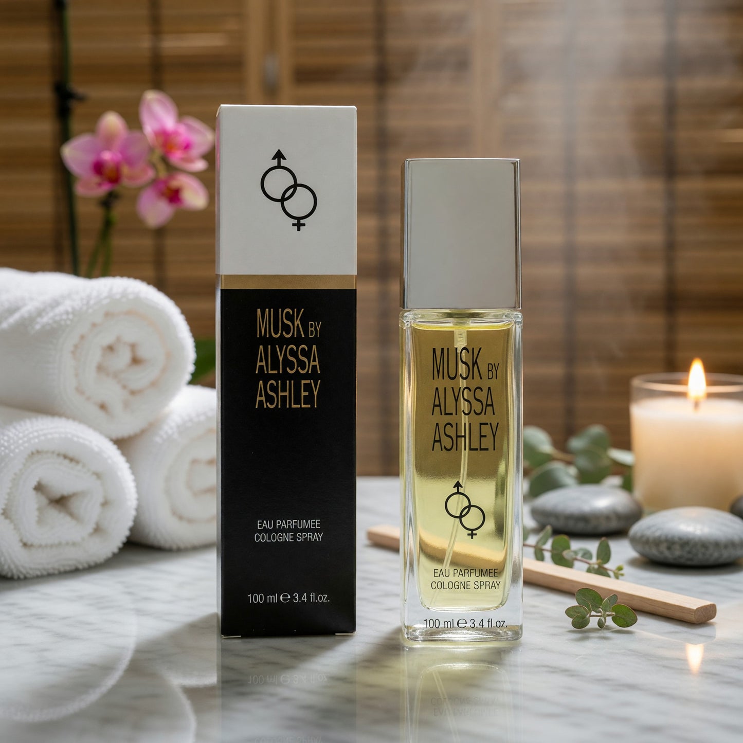 Musk by Alyssa Ashley, 3.4 oz Eau Parfumee Cologne Spray for Women