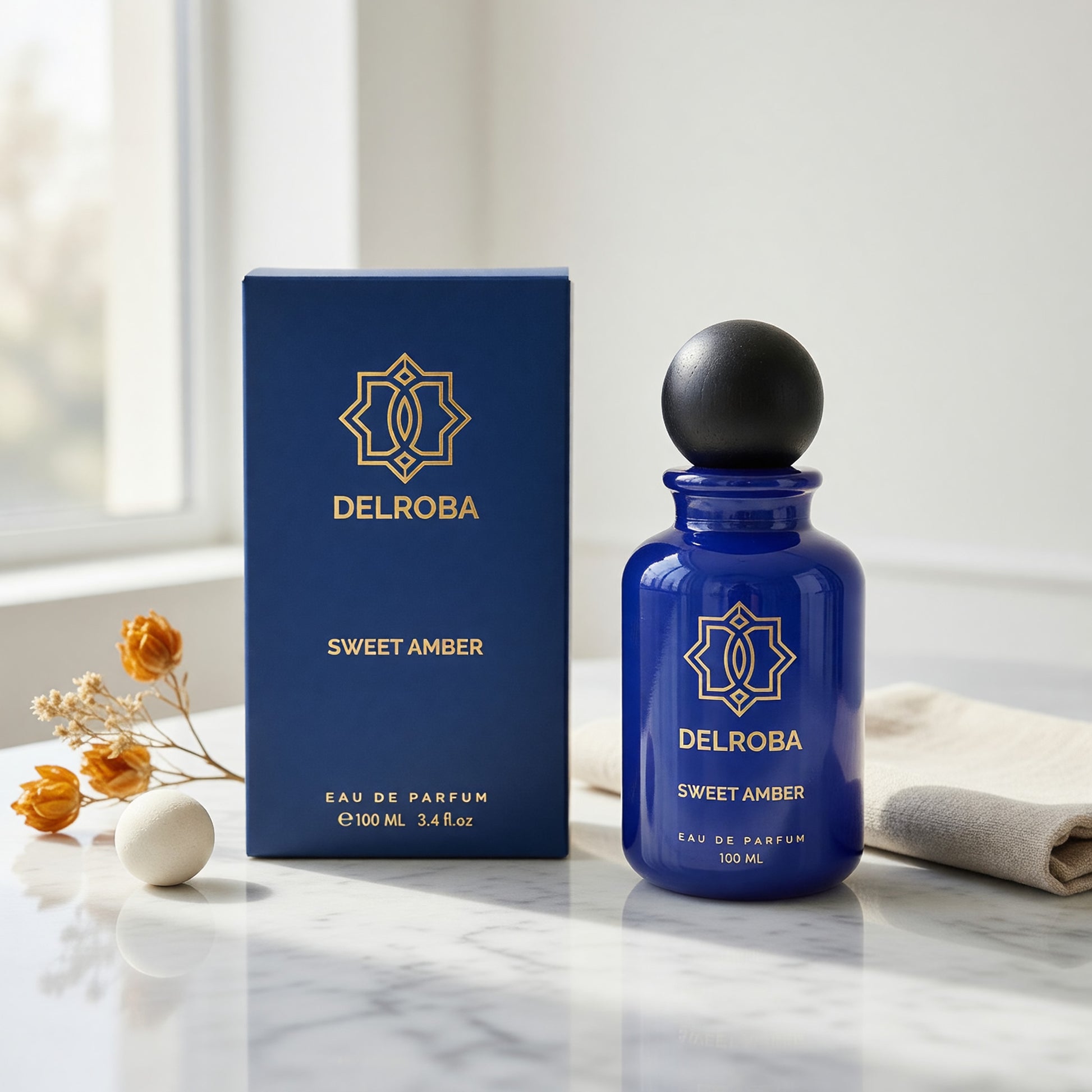 Delroba Sweet Amber by Delroba, 3.4 oz EDP Spray for Men