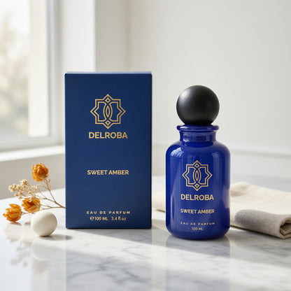 Delroba Sweet Amber by Delroba, 3.4 oz EDP Spray for Men