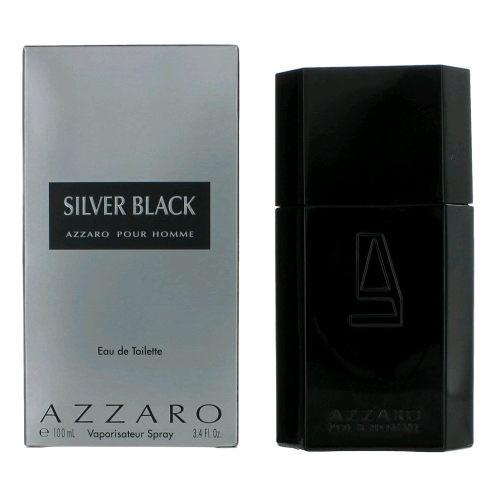 Silver Black by Azzaro, 3.4 oz EDT Spray for Men