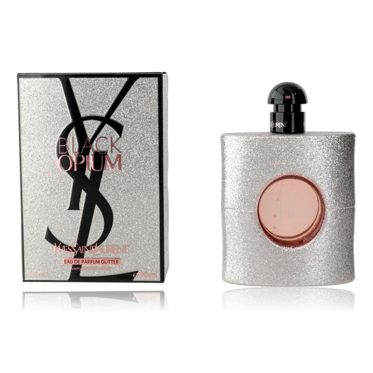 Black Opium Glitter by Yves Saint Laurent, 3 oz EDP Spray for Women 