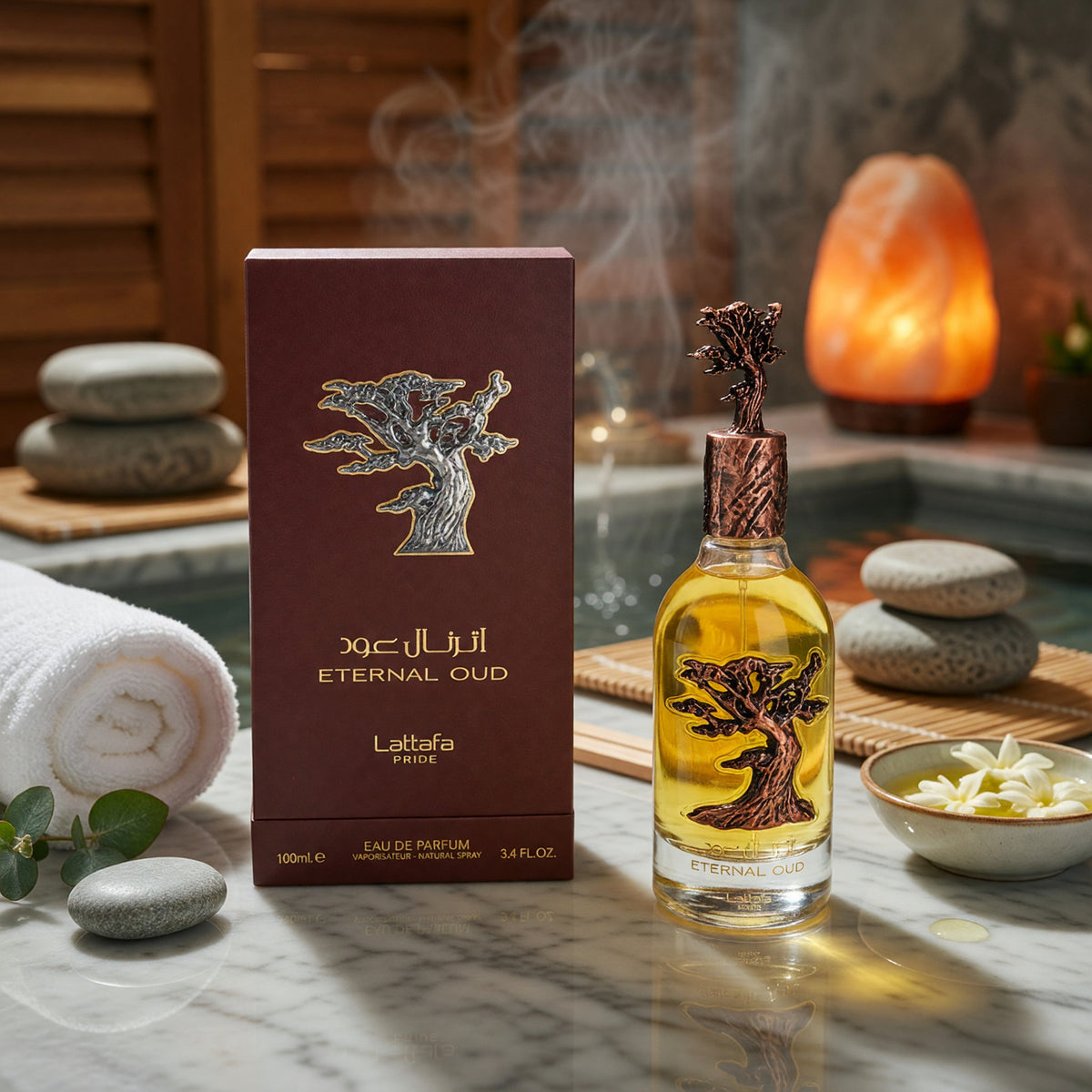 Eternal Oud by Lattafa Pride, 3.4 oz EDP Spray for Unisex