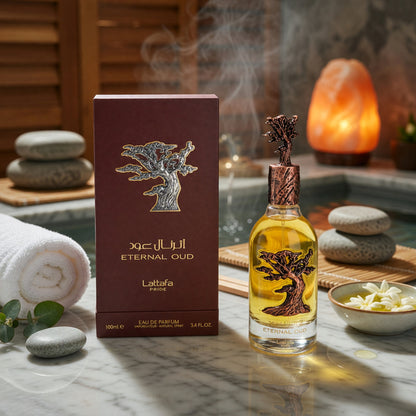 Eternal Oud by Lattafa Pride, 3.4 oz EDP Spray for Unisex