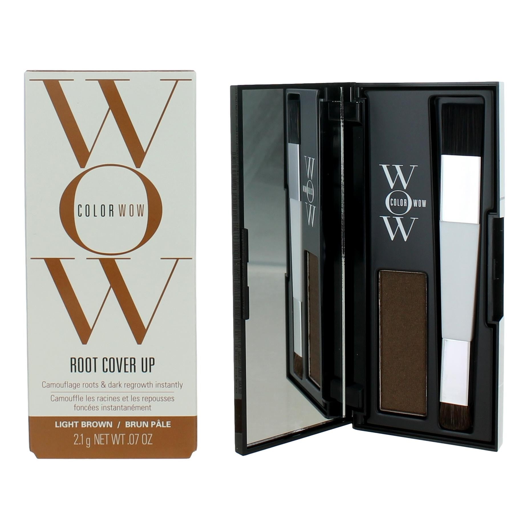 Color Wow Root Cover Up by Color Wow, 0.07oz Root Coverup Powder - Light Brown - Light Brown