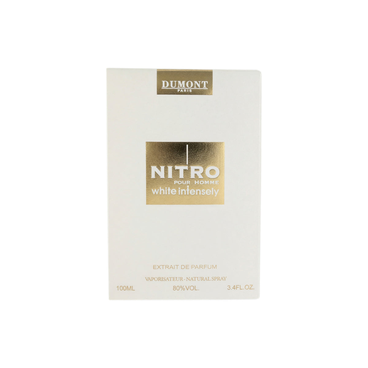 Nitro White Intensely by Dumont, 3.4oz Extrait De Parfum Spray men