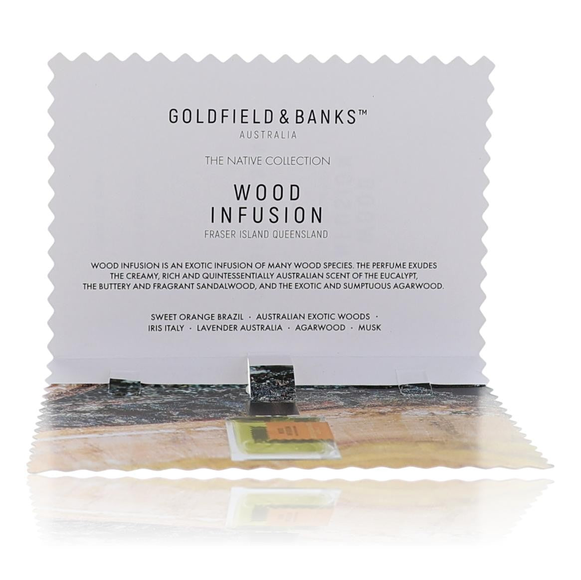 Wood Infusion by Goldfield & Banks, 0.06oz Perfume Spray for Unisex Sample  