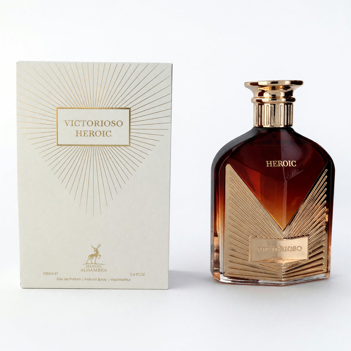 Victorioso Heroic by Alhambra, 3.4 oz EDP Spray for Men