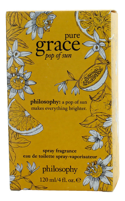 Pure Grace Pop of Sun by Philosophy, 4 oz EDT Spray for Women