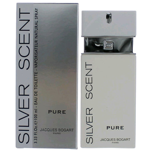 Silver Scent Pure by Jacques Bogart, 3.4 oz EDT Spray for Men