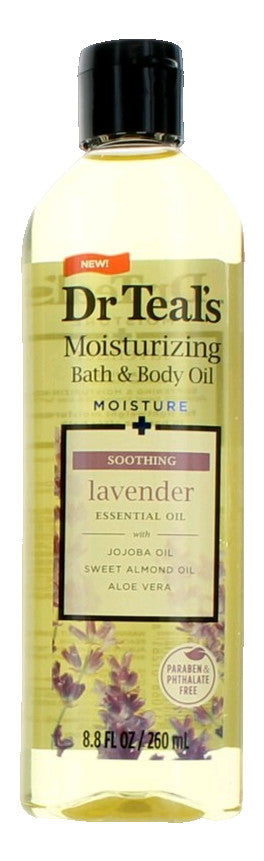 Soothing Lavender Essential Oil, 3 Pack 8.8oz Moisturizing Bath & Body Oil