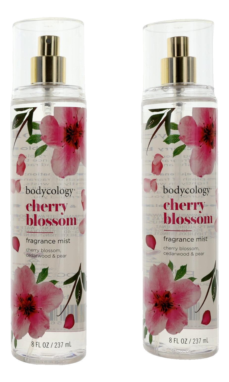 Cherry Blossom by Bodycology, 4 Pack 8 oz Fragrance Mist for Women