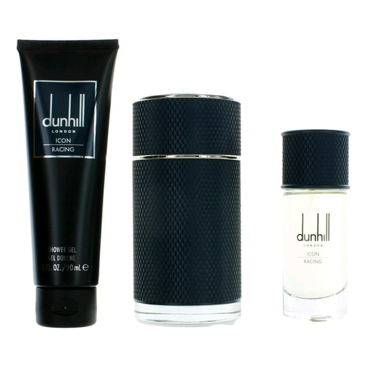 Dunhill Icon Racing Blue by Alfred Dunhill, 3 Piece Gift Set for Men