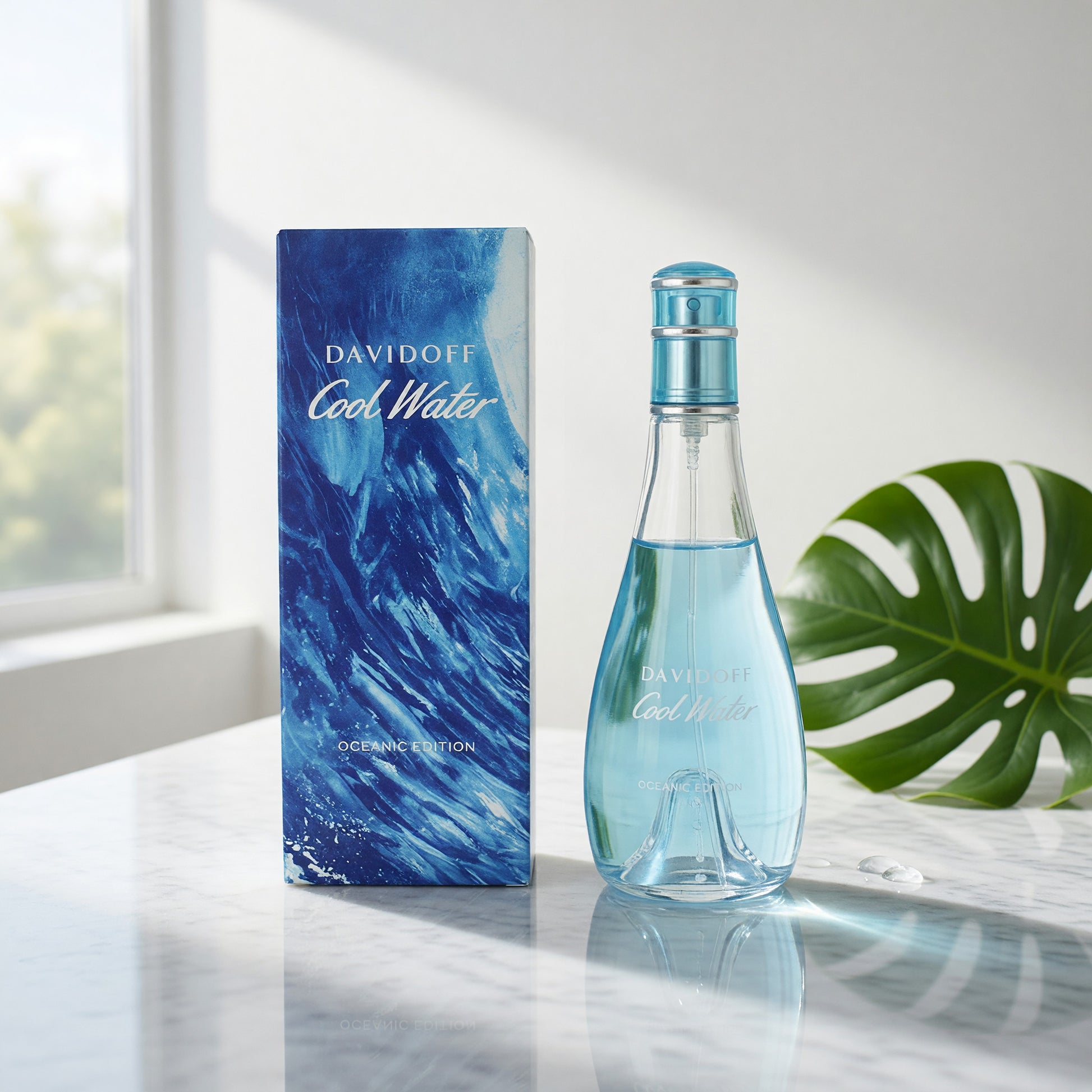 Cool Water Oceanic Edition by Davidoff, 3.3 oz EDT Spray for Women