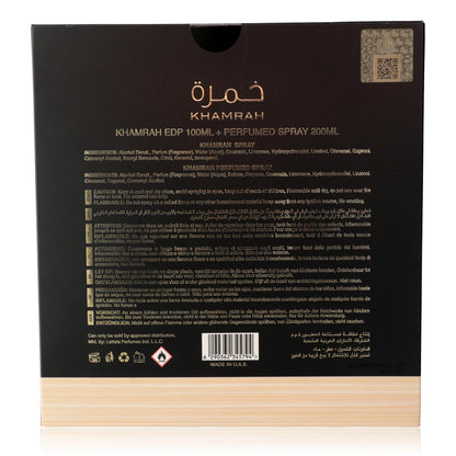 Khamrah by Lattafa, 2 Piece Gift Set for Unisex