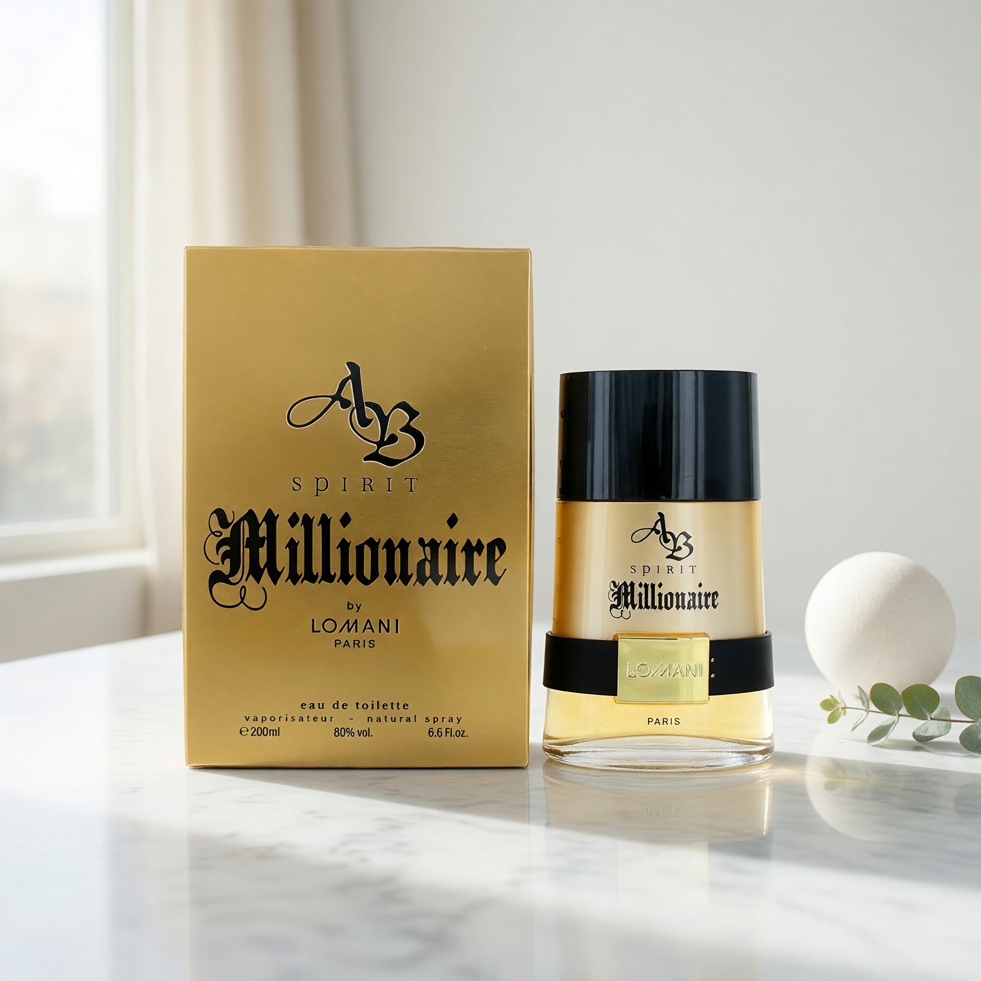 AB Spirit Millionaire by Lomani, 6.6 oz EDT Spray for Men