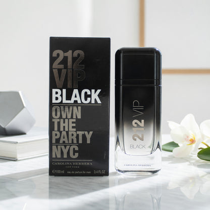 212 VIP Black by Carolina Herrera, 3.4 oz EDP Spray for Men