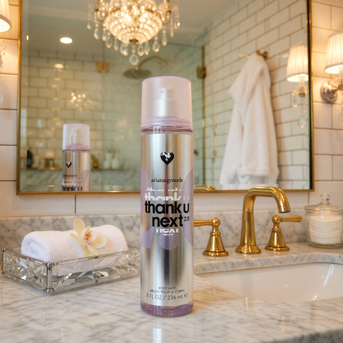 Thank U Next 2.0 by Ariana Grande, 8 oz Body Mist for Women 