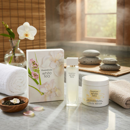 White Tea by Elizabeth Arden, 2 Piece Gift Set for Women