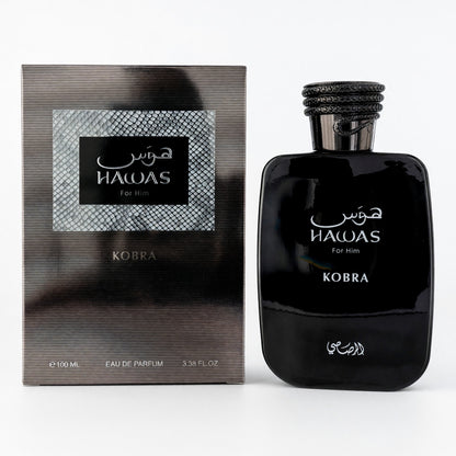 Hawas Kobra by Rasasi, 3.4 oz EDP Spray for Men