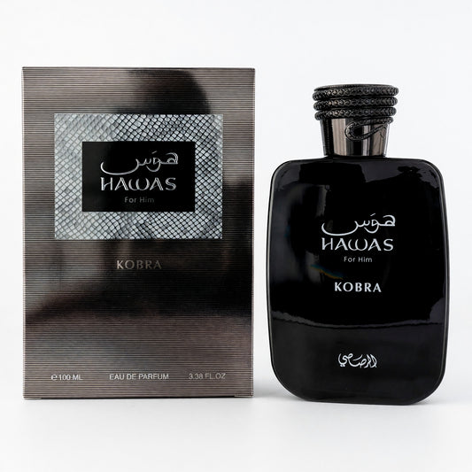 Hawas Kobra by Rasasi, 3.4 oz EDP Spray for Men