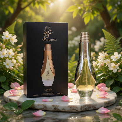 Gharam by Lattafa, 3.4 oz EDP Spray for Unisex