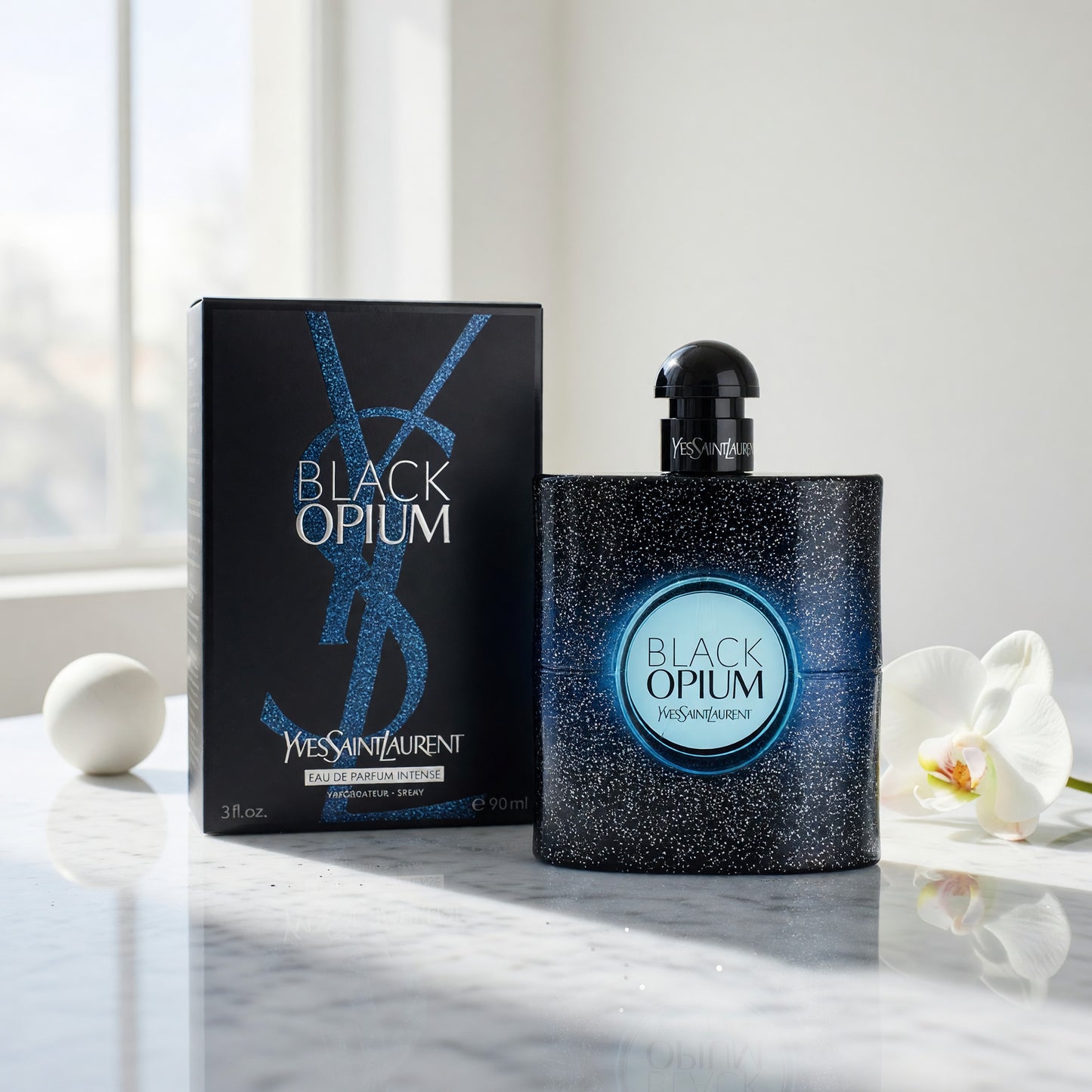 Black Opium by Yves Saint Laurent, 3 oz EDP Intense Spray for Women
