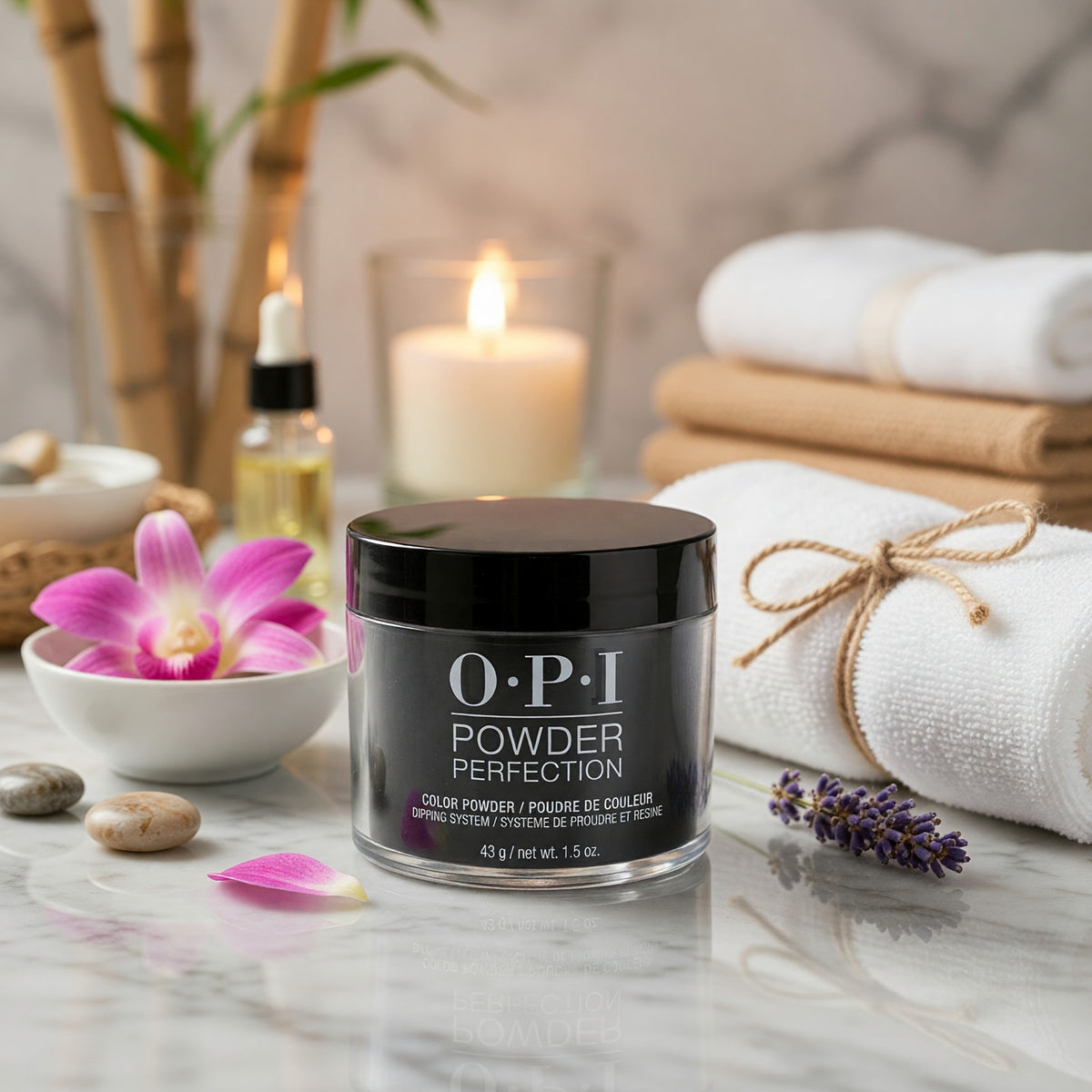 OPI Powder Perfection by OPI, 1.5 oz Color Dip Powder - Black Onyx - Black Onyx