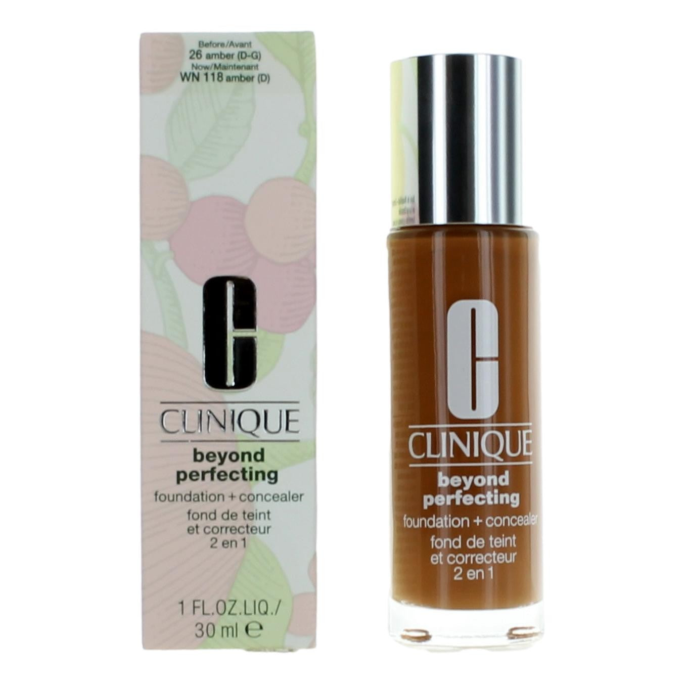 Clinique Beyond Perfecting, 1oz Foundation + Concealer - WN 118 Amber - WN 118 Amber