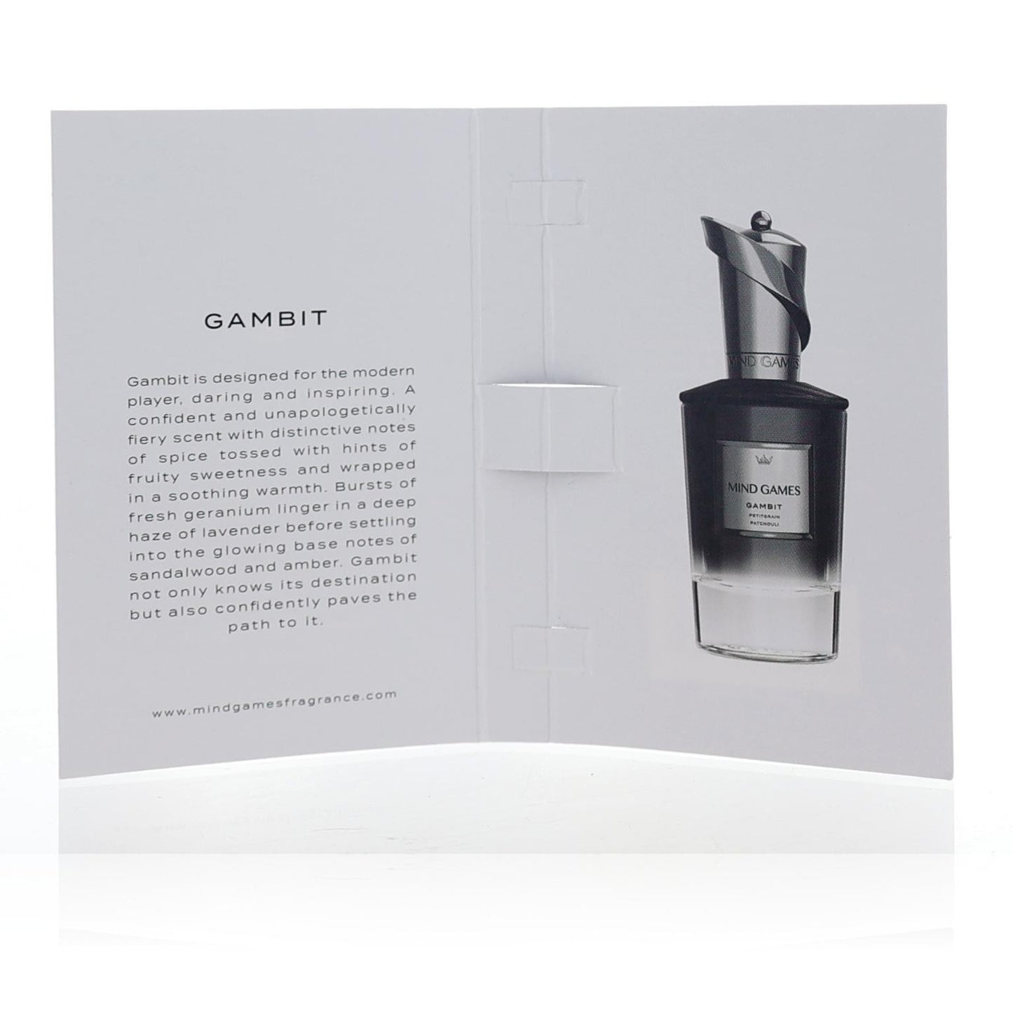 Gambit by Mind Games, 0.06 oz Extrait de Parfum for Unisex Sample  