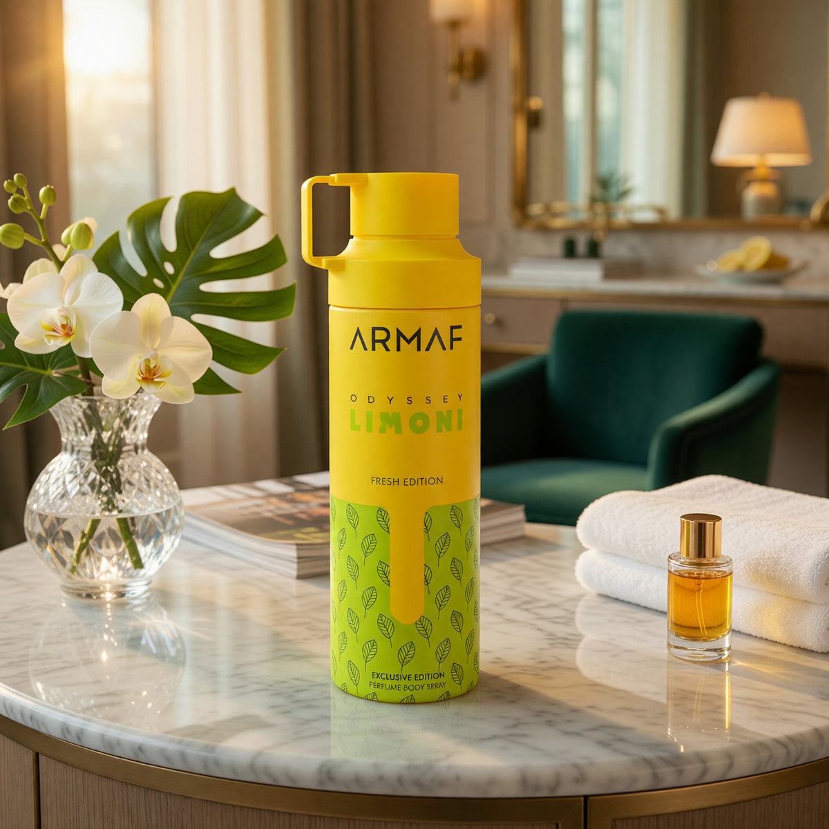 Odyssey Limoni Fresh Edition by Armaf, 6.8 oz Body Spray for Men 