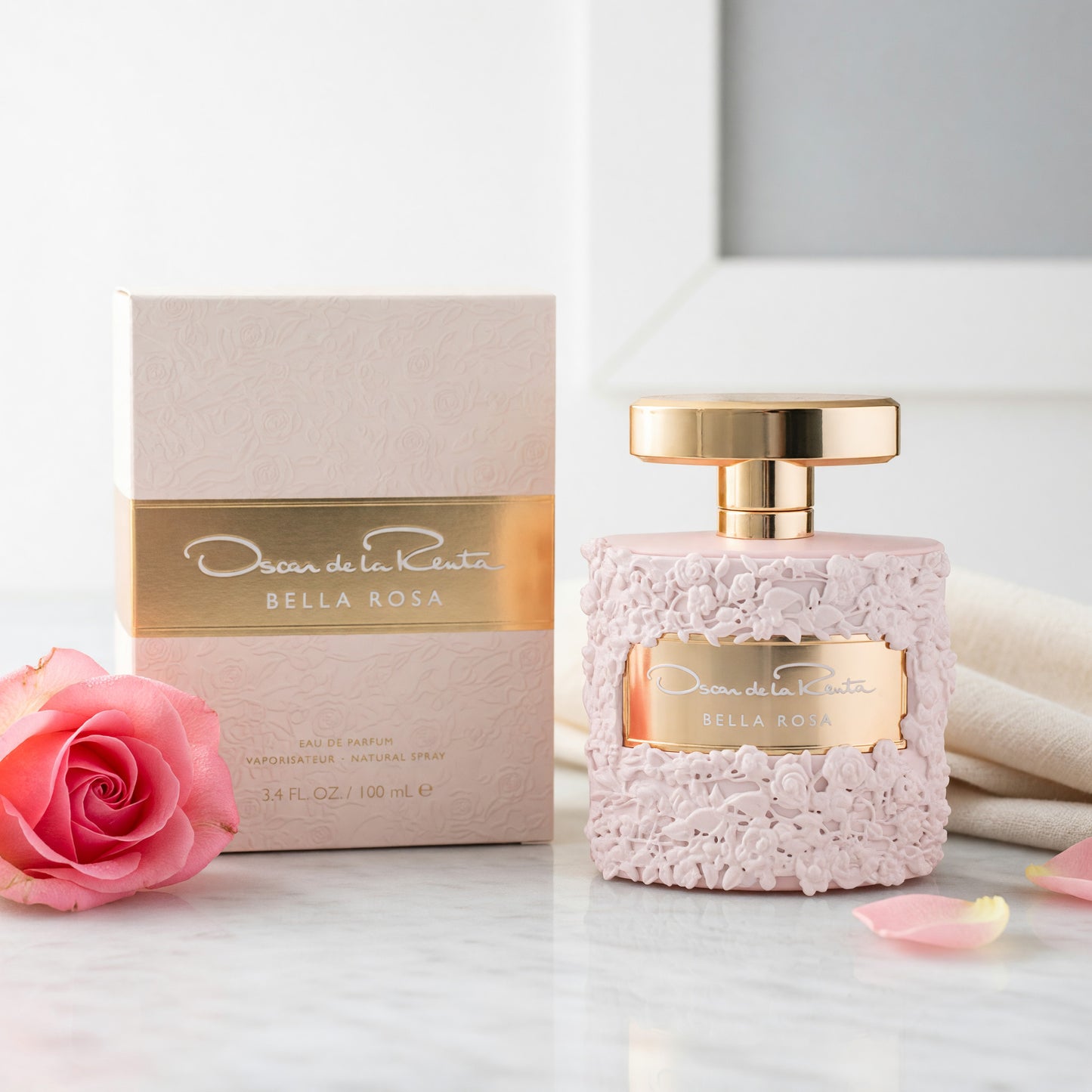 Bella Rosa by Oscar De La Renta, 3.4 oz EDP Spray for Women