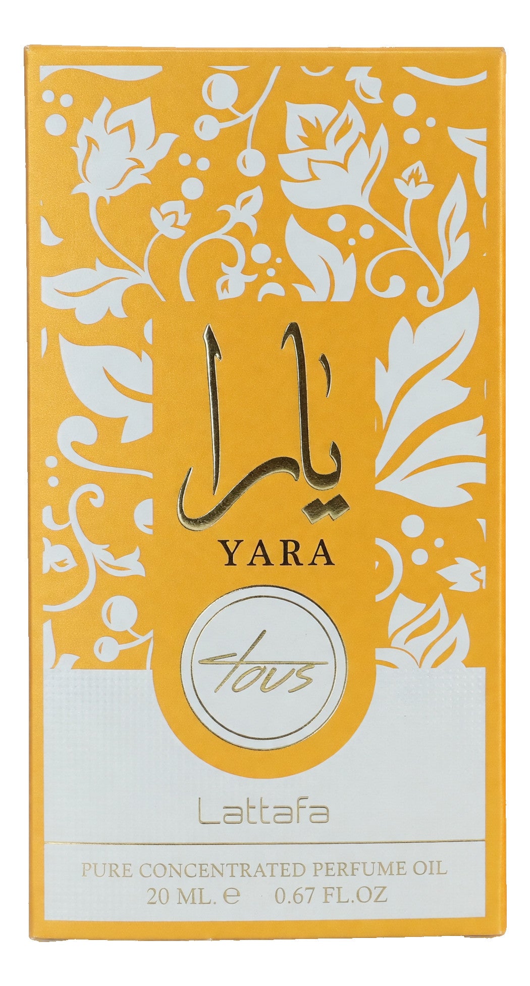 Yara Tous by Lattafa, 0.67 oz Concentrated Perfume Oil for Women  