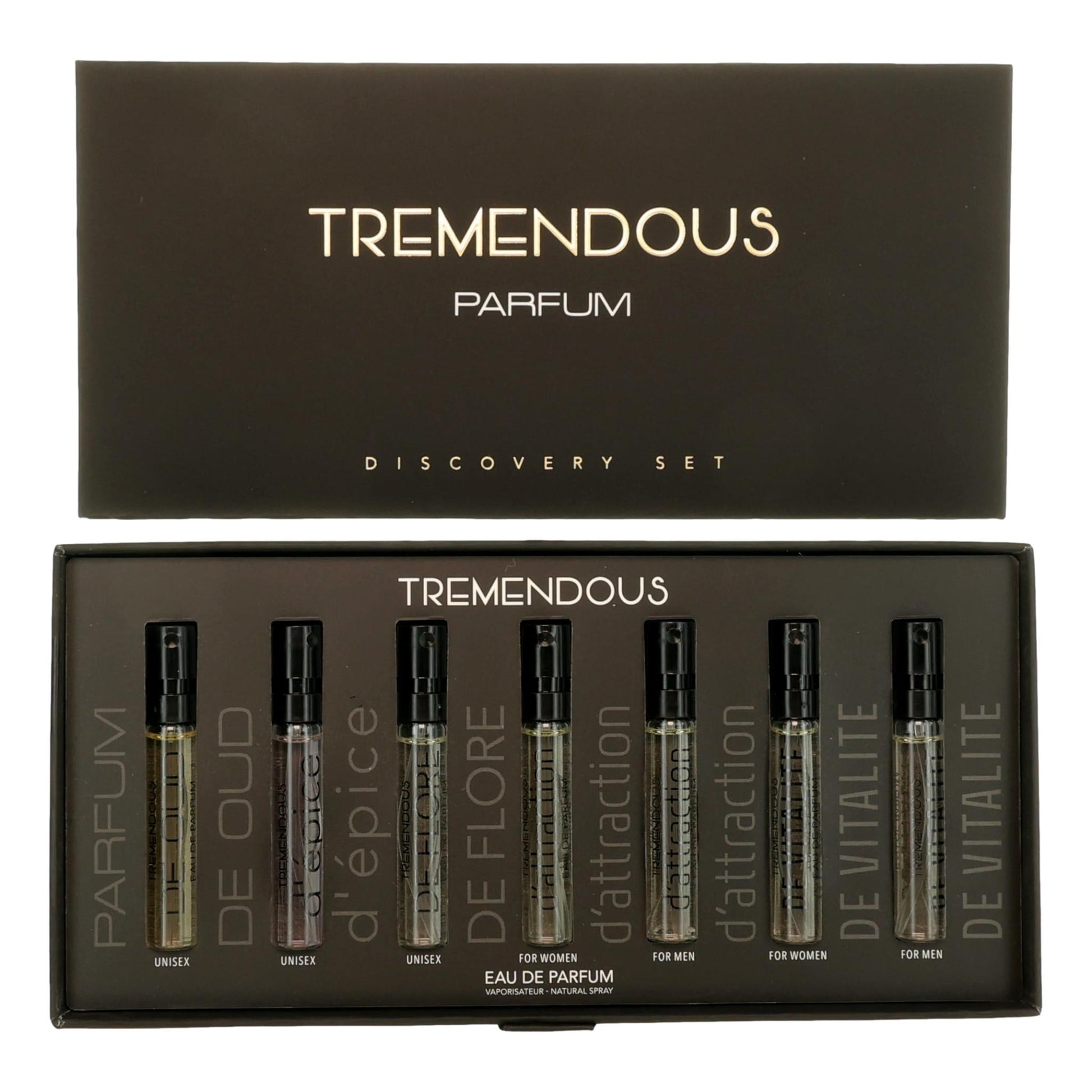 Tremendous by Tremendous Parfum, 7 Piece Discovery set