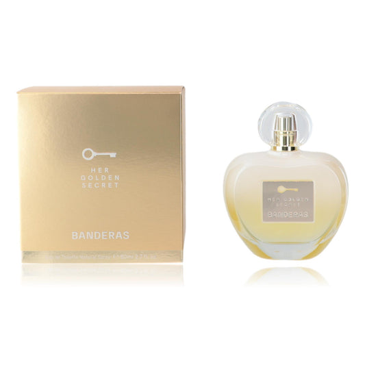 Her Golden Secret by Antonio Bandera, 2.7 oz EDT Spray for Women