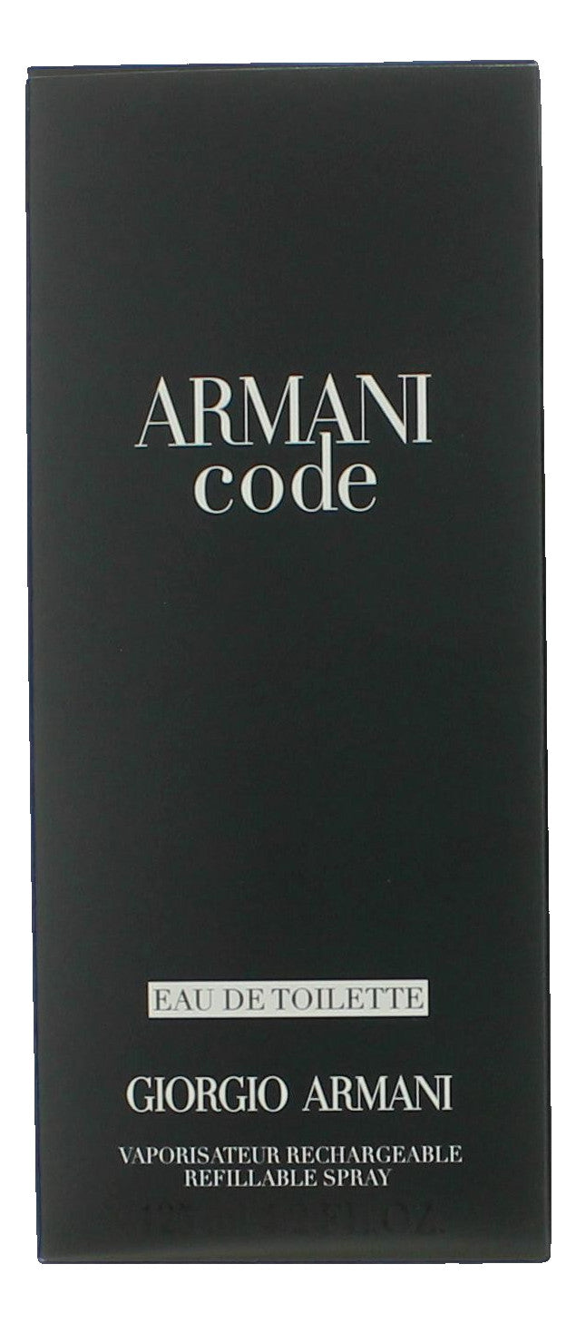 Armani Code by Giorgio Armani, 4.2 oz EDT Refillable Spray for Men