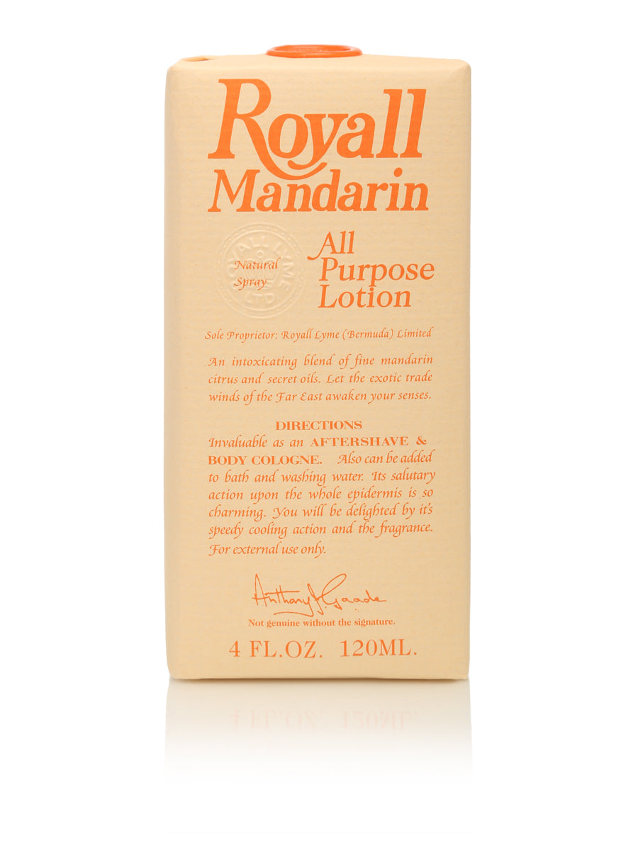 Royall Mandarin by Royall Fragrances, 4 oz All Purpose Lotion for Men