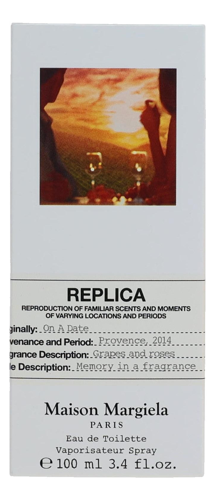 Replica On A Date by Maison Margiela, 3.4 oz EDT Spray for Unisex