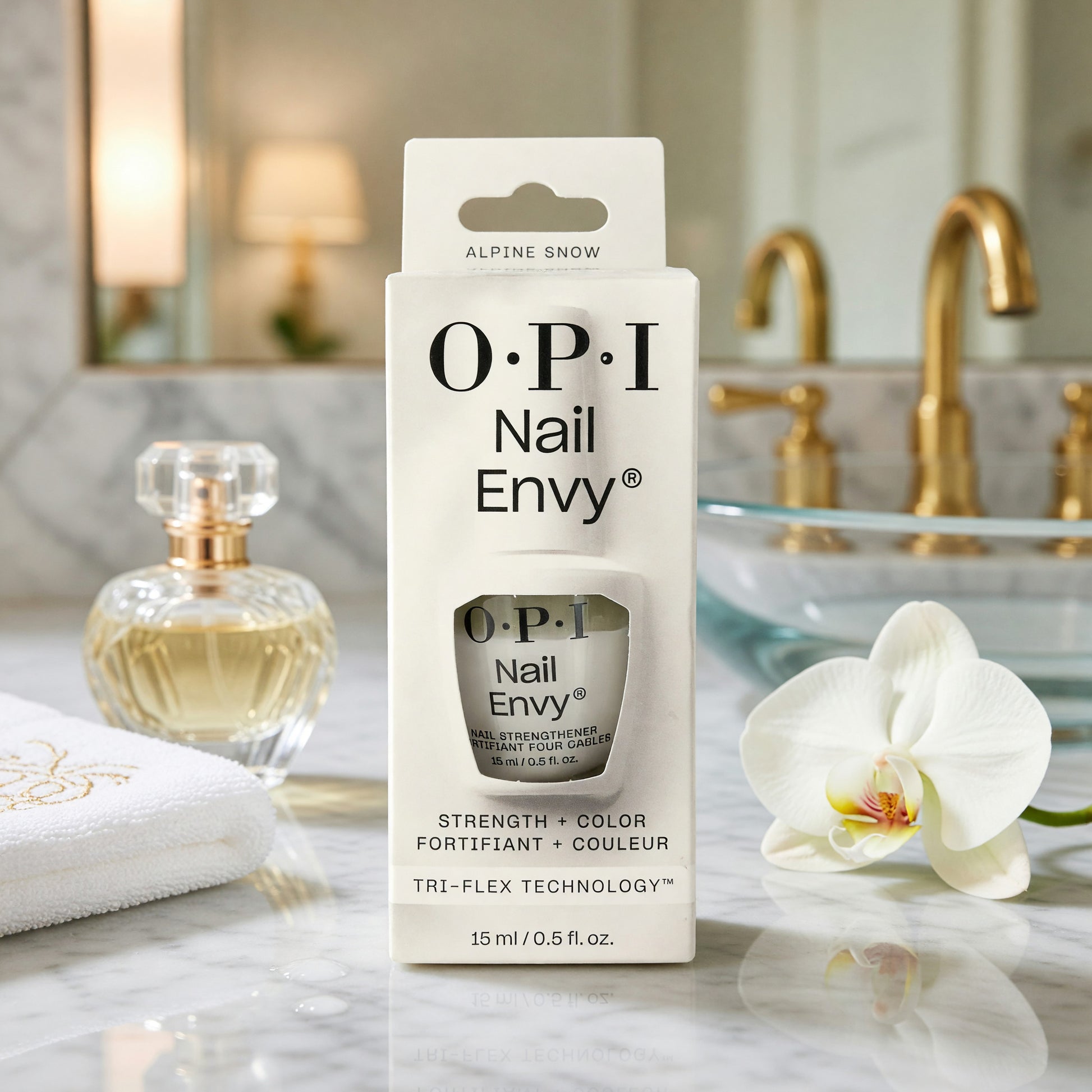  OPI Nail Envy by OPI, 0.5 oz Nail Strengthener - Alpine Snow  - Alpine Snow